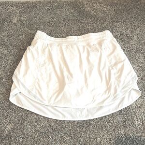 Lululemon white Tennis Skort.
